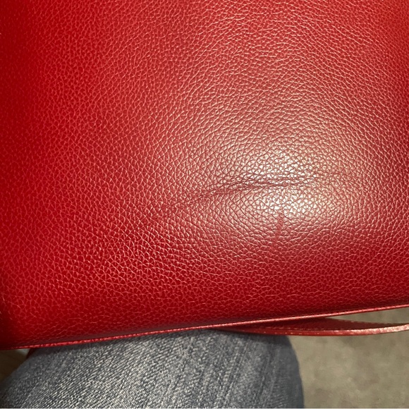 Vintage Coach Madison Biltmore Italy 4417 Top Handle Red. - Picture 15 of 16